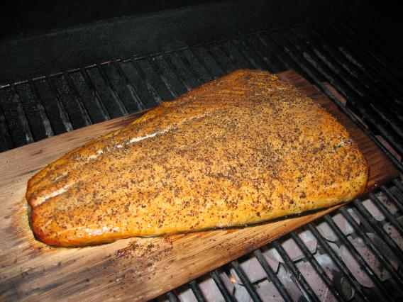 cooking salmon cedar plank